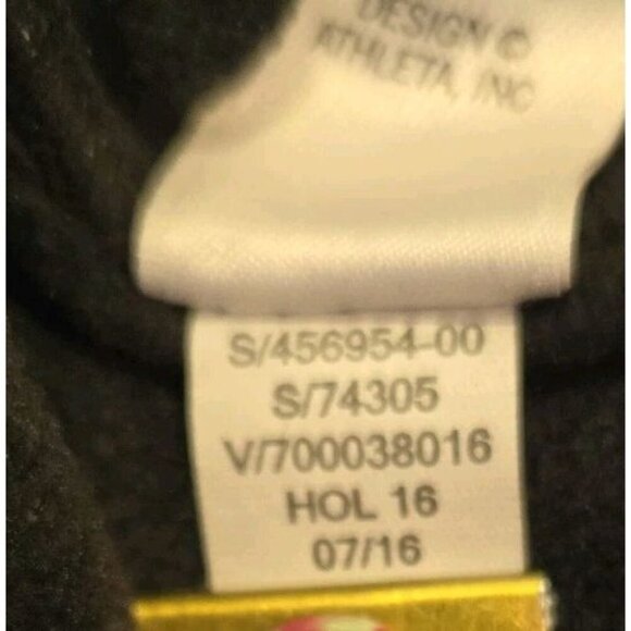 Athleta Leggings Faux‎ Leather Pockets Black Small Logo Style 74305 Yoga Biker - Picture 7 of 10